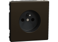 D-Life - prise de courant 2P+T - FR - méca + enjoliveur - métal mocca-MTN2500-6052
