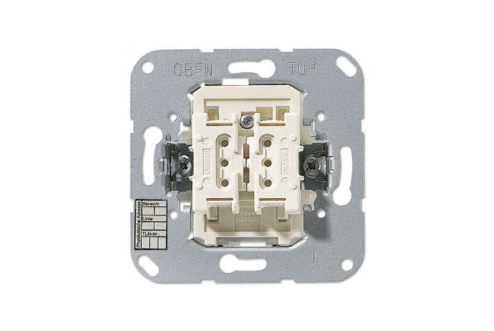 JUNG Bouton poussoir double KNX à voyant - point milieu 4072.02LED