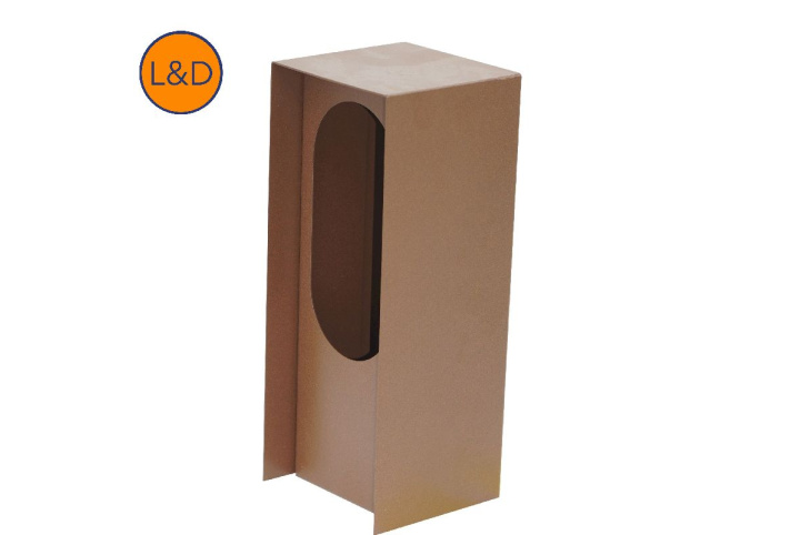 Potelet double rouille claire