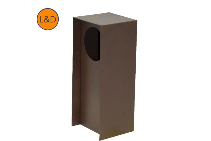 Potelet simple rouille givrée