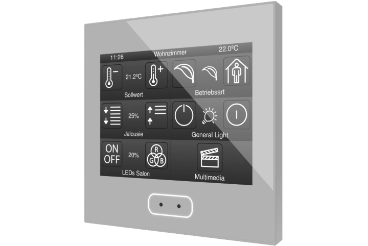 Zennio Z35 Écran tactile capacitif avec écran de 3.5” ZVI-Z35-A    ZVI-Z35-S   ZVI-Z35-W