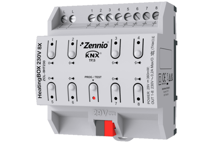 Zennio HeatingBox 24V 8X Actionneur de chauffage ZCL-8HT24